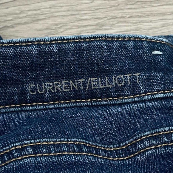 CURRENT/ELLIOTT Jeans Crop High Waisted - Size 28 - Picture 4 of 11